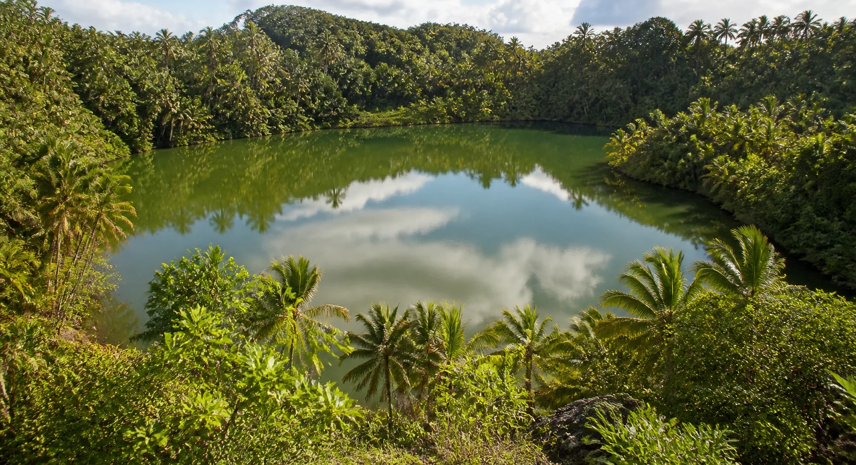 Buada Lagoon in the interior of Nauru
