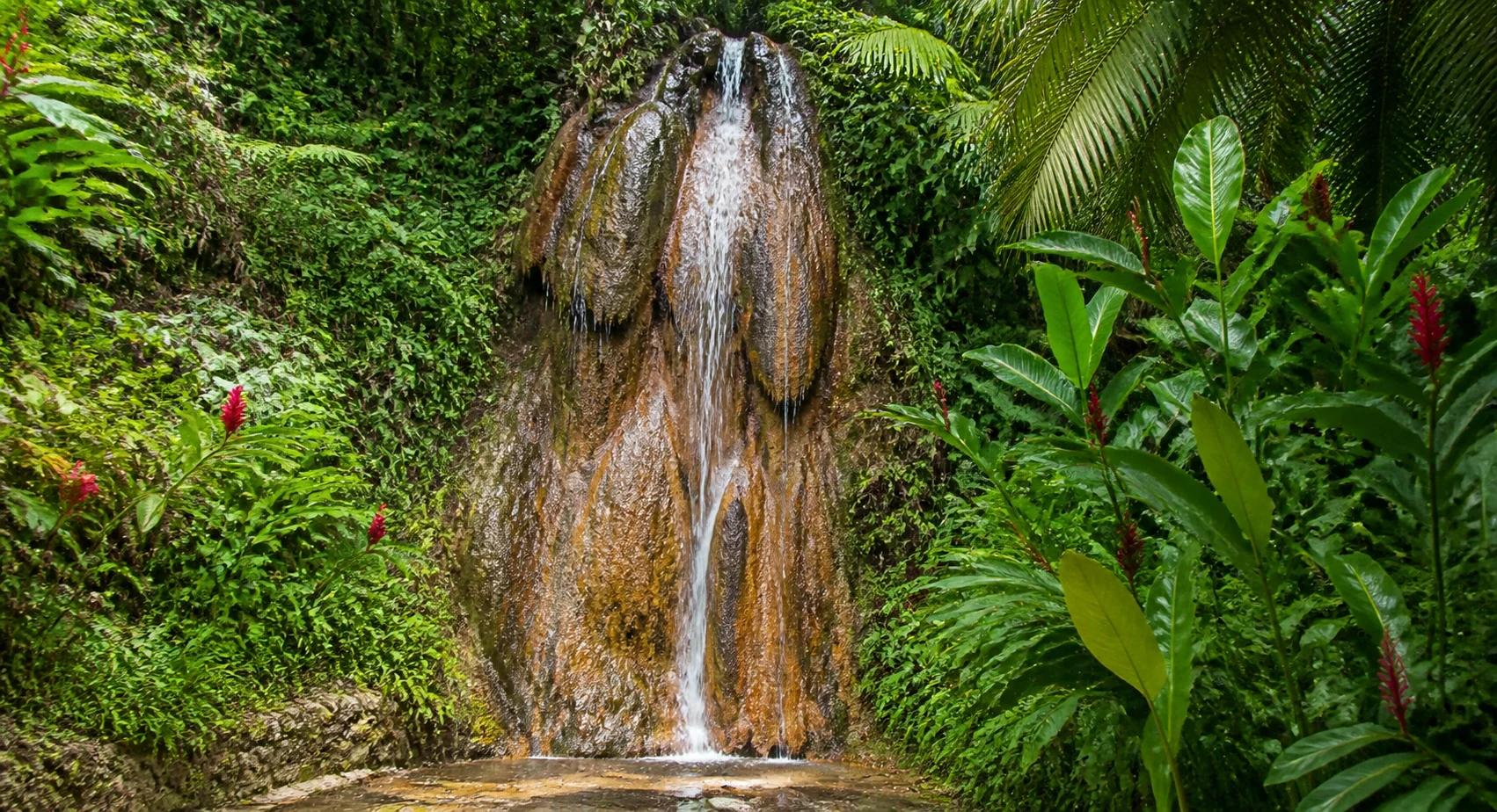 Diamond Falls in Soufri&egrave;re, Saint Lucia