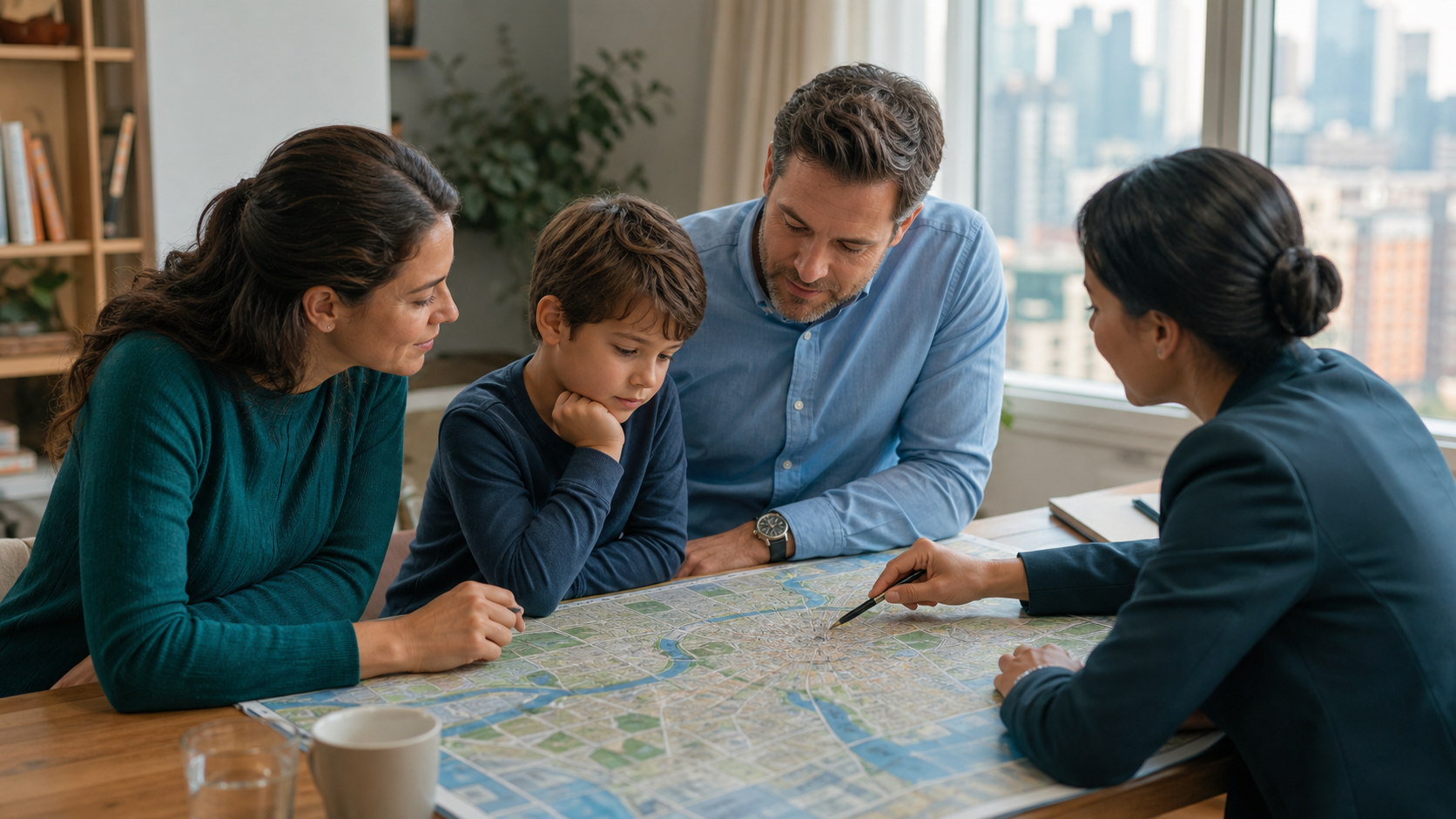 Choose a City Around the Household's Weekly Routine