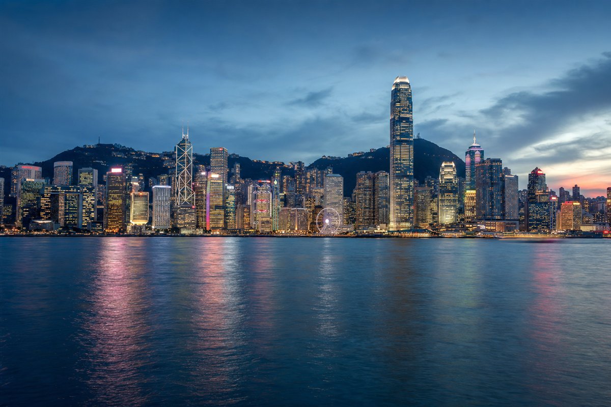 Hong Kong Victoria Harbour skyline