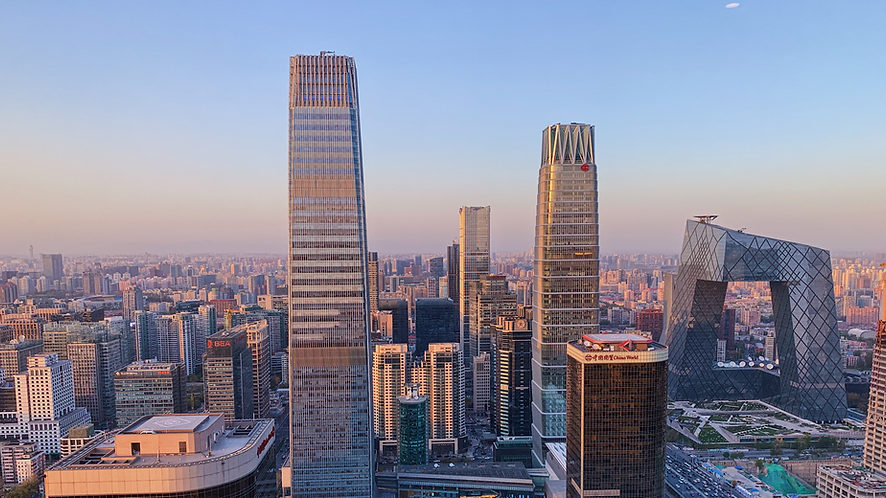 Chinese city skyline and modern architecture